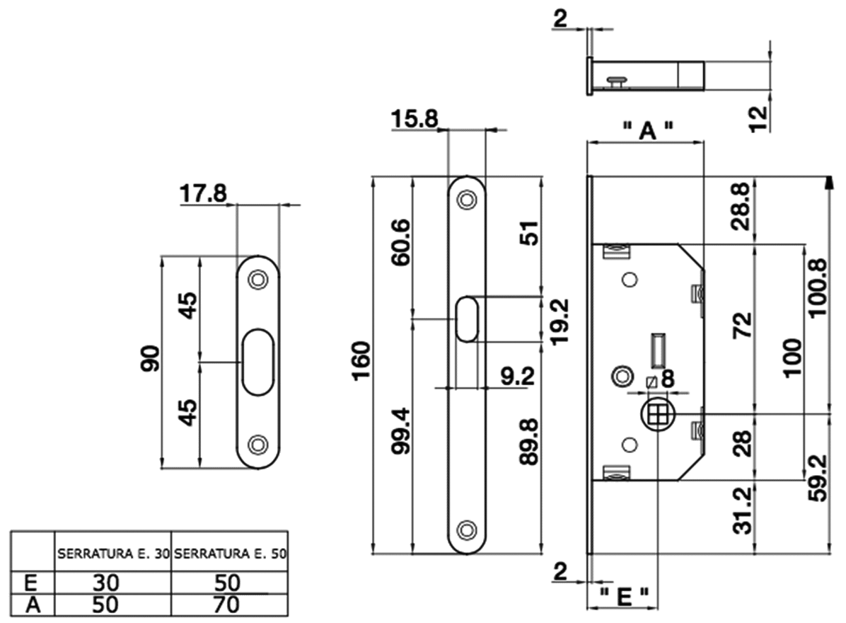 Дверные ручки - KIT-2FR OS