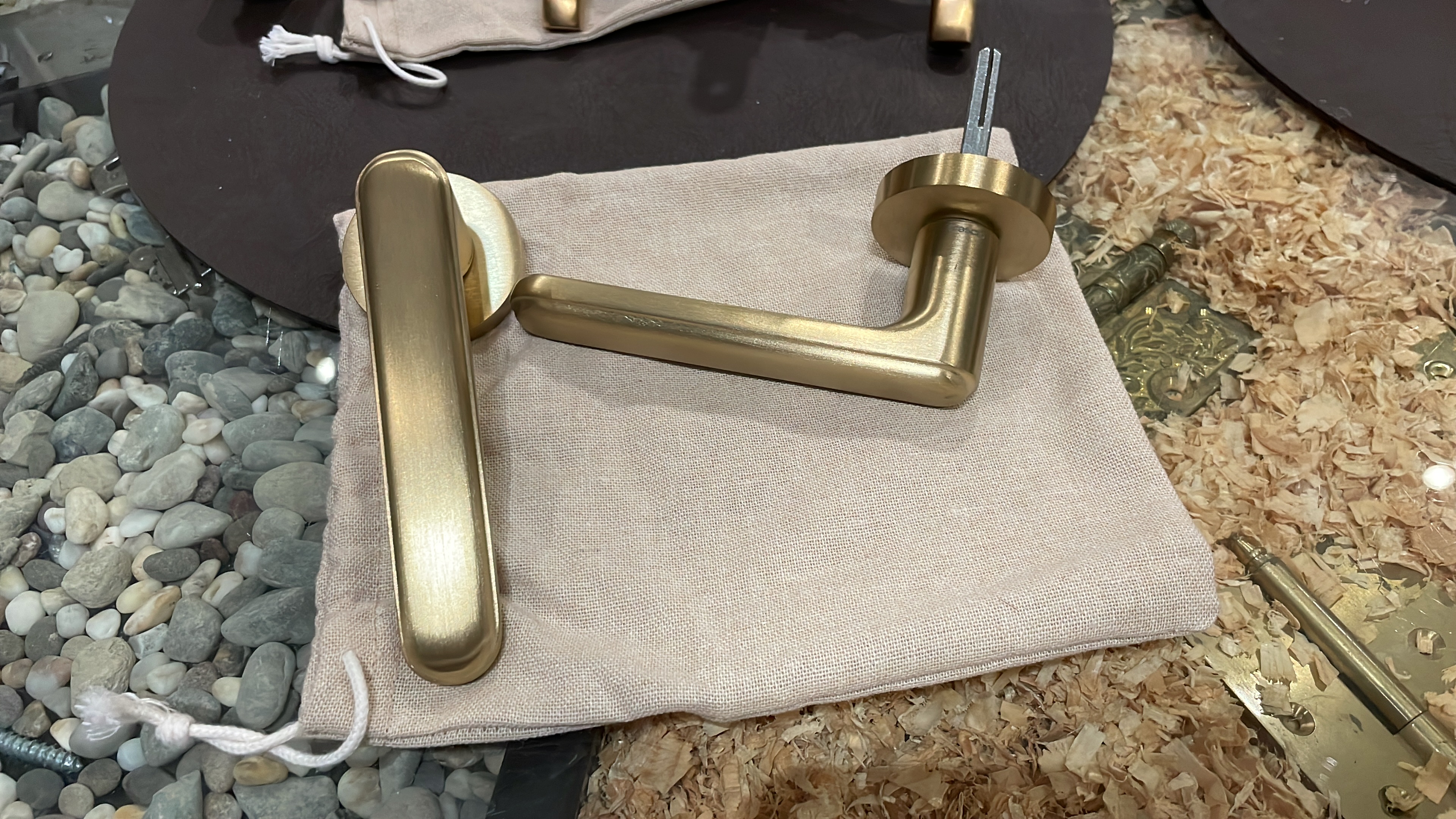 Дверные ручки - 1320/50I INOXBRASS DECIMA