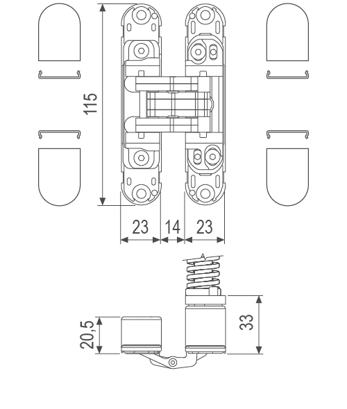 Дверные петли - E39000.06.93 