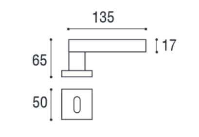 Дверные ручки - 119.NO.18 RQ DIAMOND